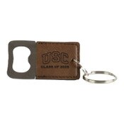 USC Trojans Class of 2024 Leatherette Laser Engraved Bottle Opener Keychain